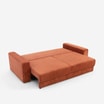 Sofa 3-osobowa rozkładana ruda MEGA NEW - 6