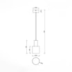 Lampa wisząca ciemnoszara AGUDO - 4