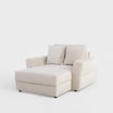 Fotel loveseat kremowy NOEMI - 1