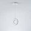 Lampa wisząca LED pierścień chrom GIRONA - 5