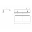 Uchwyt płaski do szafy ADBOX aluminium CAPTURA 10,4 cm - 2