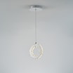Lampa wisząca LED pierścień chrom GIRONA - 1
