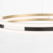 Lampa wisząca LED Wi-Fi czarno-złota Q-BELUGA z pilotem - 4