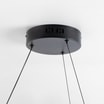 Lampa wisząca LED z pierścieniem czarna BALBO - 6