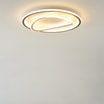 Plafon LED okrągły czarno-złoty LENS 50 cm - 2