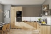Formatka BASIC PLUS BP/FK 132x1,8x32 cm sand barbera oak - 2