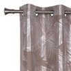 Zasłona do salonu na przelotkach taupe VANUA 140x260 cm - 1