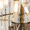 Lampa wisząca do salonu glamour chrom LUXE 330 cm - 3