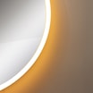 Lustro łazienkowe z akrylową ramą LED złote 60 cm - 5