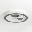 Plafon okrągły LED 35W biało-czarny DUNK 37 cm z pilotem - 1