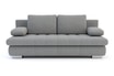 Sofa rozkładana 3-osobowa szara PRATO - 1