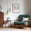 Lampa wisząca pojedyncza SOPHIA GREEN COGNAC fi 15 cm - 9