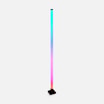 Muzyczna lampa podłogowa LED RGB czarna TUYA z pilotem - 1