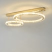 Lampa sufitowa LED 2 pierścienie złota GIRONA - 2
