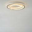 Plafon LED okrągły czarno-złoty LENS 50 cm - 3