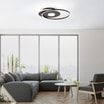Lampa sufitowa LED z obramowaniem okrągła czarna DOMINO - 4
