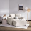 Fotel loveseat kremowy NOEMI - 2