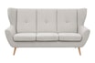 Sofa uszak boucle kremowa MOREN - 1