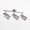 Spot regulowany 3 reflektorki srebrny SARDO - 1