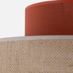 Lampa wisząca abażur DUO JUTA BROWN - 4