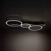 Lampa sufitowa LED 3 pierścienie czarno-złota PRIMO - 2