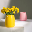 Wazon szklany żółty ZINNIA 17 cm - 2