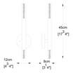 Kinkiet ONE LED W0461-02E-P7P7 czarny mat - 2