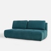 Sofa 3-osobowa rozkładana turkusowa VELA - 5