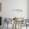 Lampa wisząca LED Wi-Fi czarno-złota Q-BELUGA z pilotem - 5