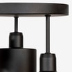 Lampa sufitowa czarna BARI 3 - 4