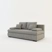 Sofa rozkładana 3-osobowa beżowa MEMO - 5