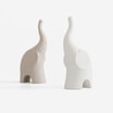 Figurka dekoracyjna SŁOŃ, szara, 25 cm - 4