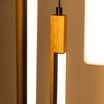 Lampa wisząca LED podstawa okrągła czarna drewniana ELIOT VI - 3