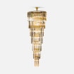 Lampa wisząca do salonu glamour złota LUXE 280 cm - 2