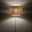 Lampa podłogowa słomkowy abażur CALMA - 2