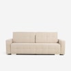 Sofa rozkładana z pikowaniem beżowa LILA - 1