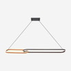 Lampa wisząca LED czarno-złota RAVON - 1