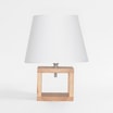 Lampa stołowa bambus abażur biały 27,5 cm - 1
