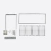 Cargo wysokie do szafki 30 cm, front wysuwny, chrom - 2