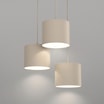 Lampa wisząca z 3 kloszami ARDEN III beżowa - zdjęcie 2