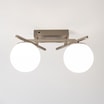 Lampa sufitowa LED 2 klosze kule NEBULA - 2