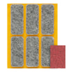 Podkładki pod meble szare PROSTOKĄT 6x2,5 cm - 3