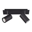 Lampa sufitowa listwa 2 reflektory czarna MARLEY - 1