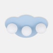Kinkiet dziecięcy 3 klosze niebieski CLOUD NEW - 3