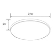 Plafon LED VERI czarny 37 cm - 3