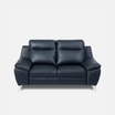 Sofa skórzana niebieska PERLE - 1