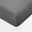 Prześcieradło jersey z gumką ciemnoszare IVETTE 200x220 cm - 1