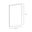 Front drzwi czarny metalic połysk 50x76,5 cm SALSA - 2