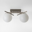 Lampa sufitowa LED 2 klosze kule NEBULA - 1