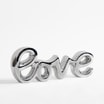 Dekoracyjny napis srebrny LOVE 29x11,4 cm  - 2